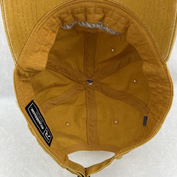 Magnolia Cora Script Mustard Yellow Cap OS - Picture 9 of 9